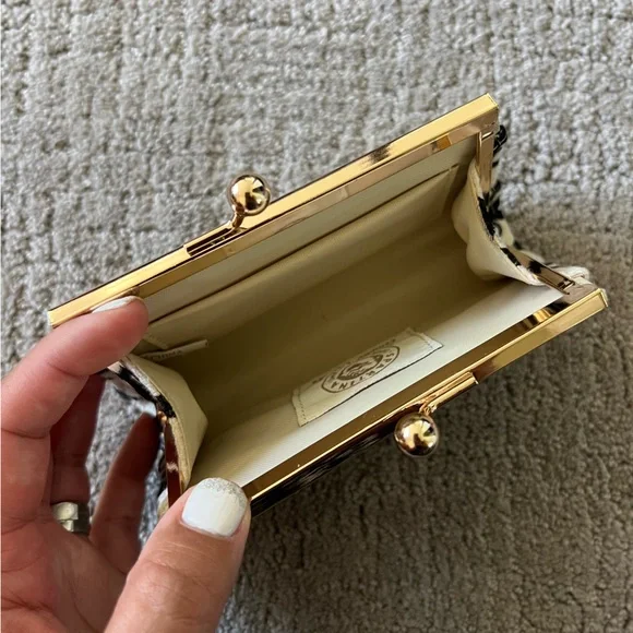 Spartina 449 Geometric Pattern Kisslock Coin Purse - Picture 8 of 10